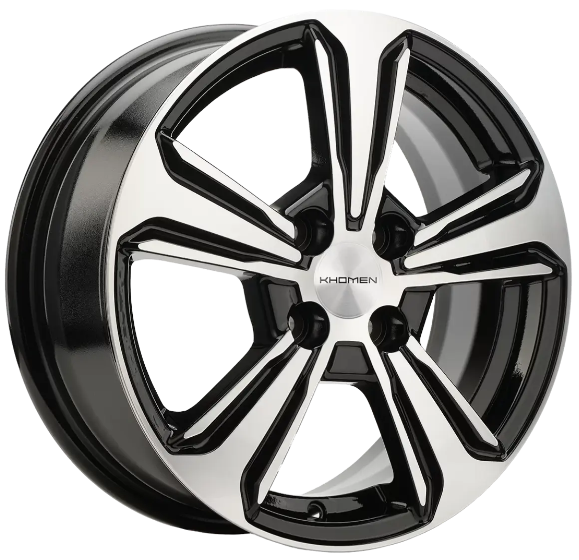KHOMEN WHEELS KHW1502 (Vesta) 6.0x15/4x100 ET50 D60.1 Black-FP